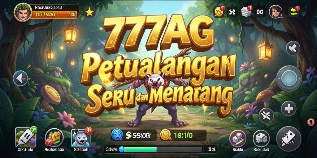 Tampilan gameplay menegangkan dalam petualangan 777AG yang berwarna.