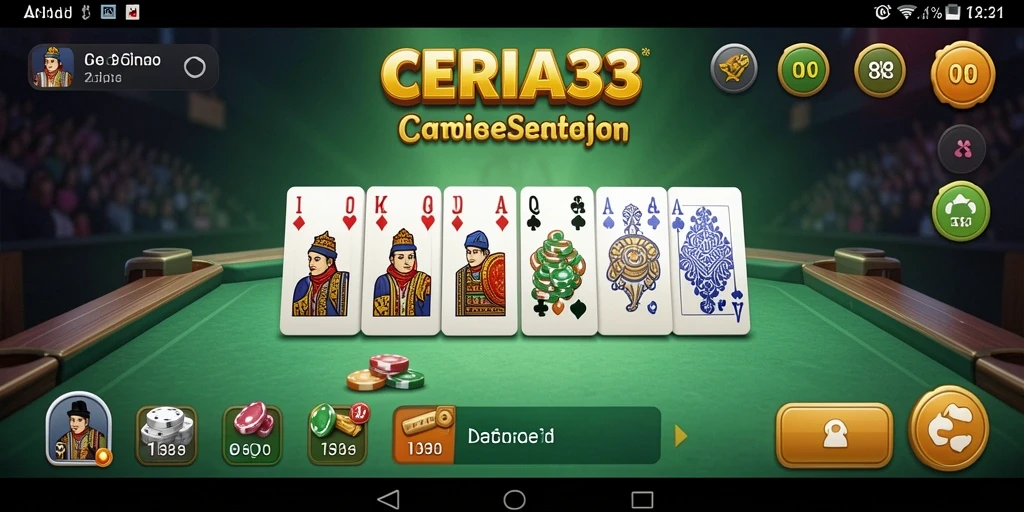 Tampilan menarik dari gameplay CERIA33 yang penuh aksi Domino.