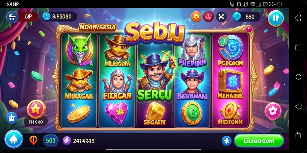 Screenshot HARAPJP menampilkan tampilan menarik dari permainan Slot.