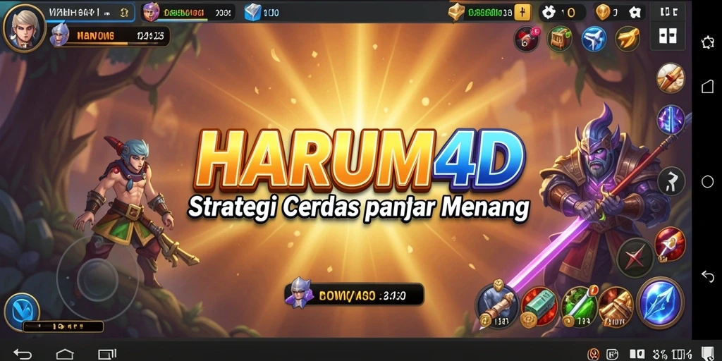 Tampilan gameplay menarik di HARUM4D dengan strategi mendalam.