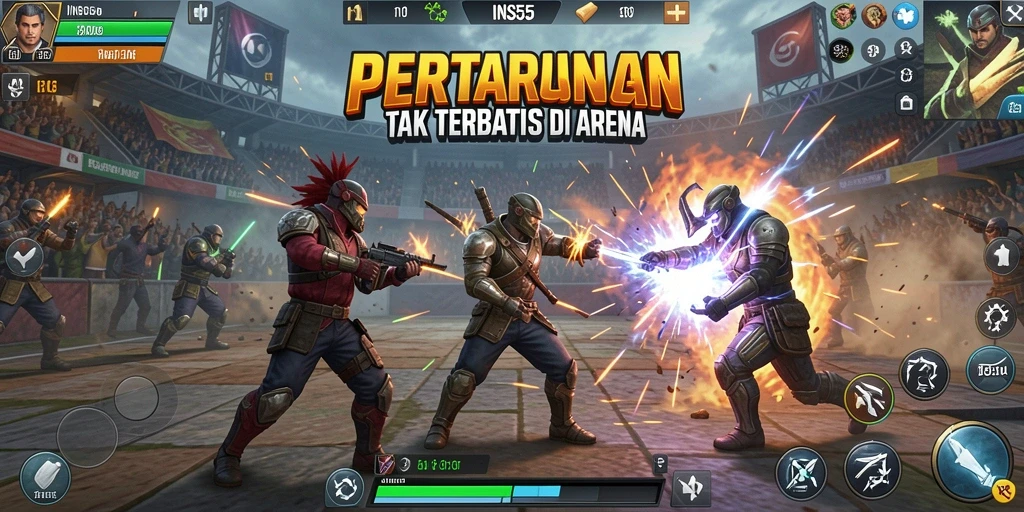 Tampilan gameplay INS55 yang menegangkan dan penuh aksi.