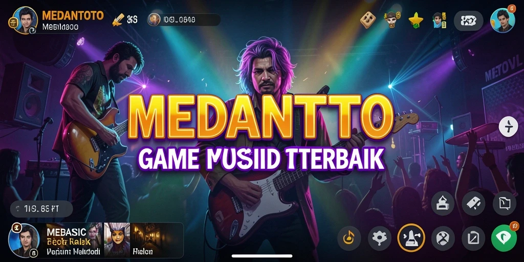 Tampilan gameplay <strong>MEDANTOTO</strong> saat pemain menyanyikan lagu-lagu favorit.