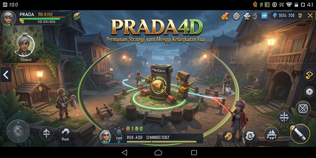 Tangkapan layar PRADA4D menunjukkan aksi strategi yang mendebarkan.