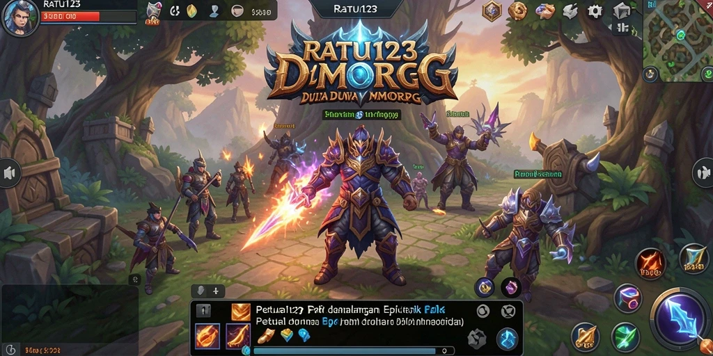 Tangkapan layar gameplay RATU123 menampilkan aksi seru di dunia MMORPG.