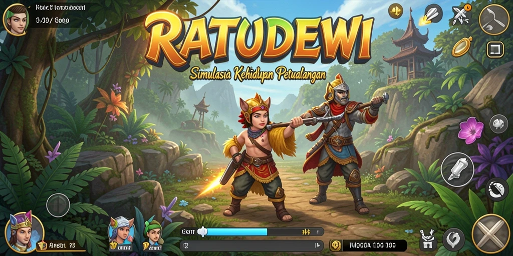 Tangkapan layar dari gameplay menarik di RATUDEWI.